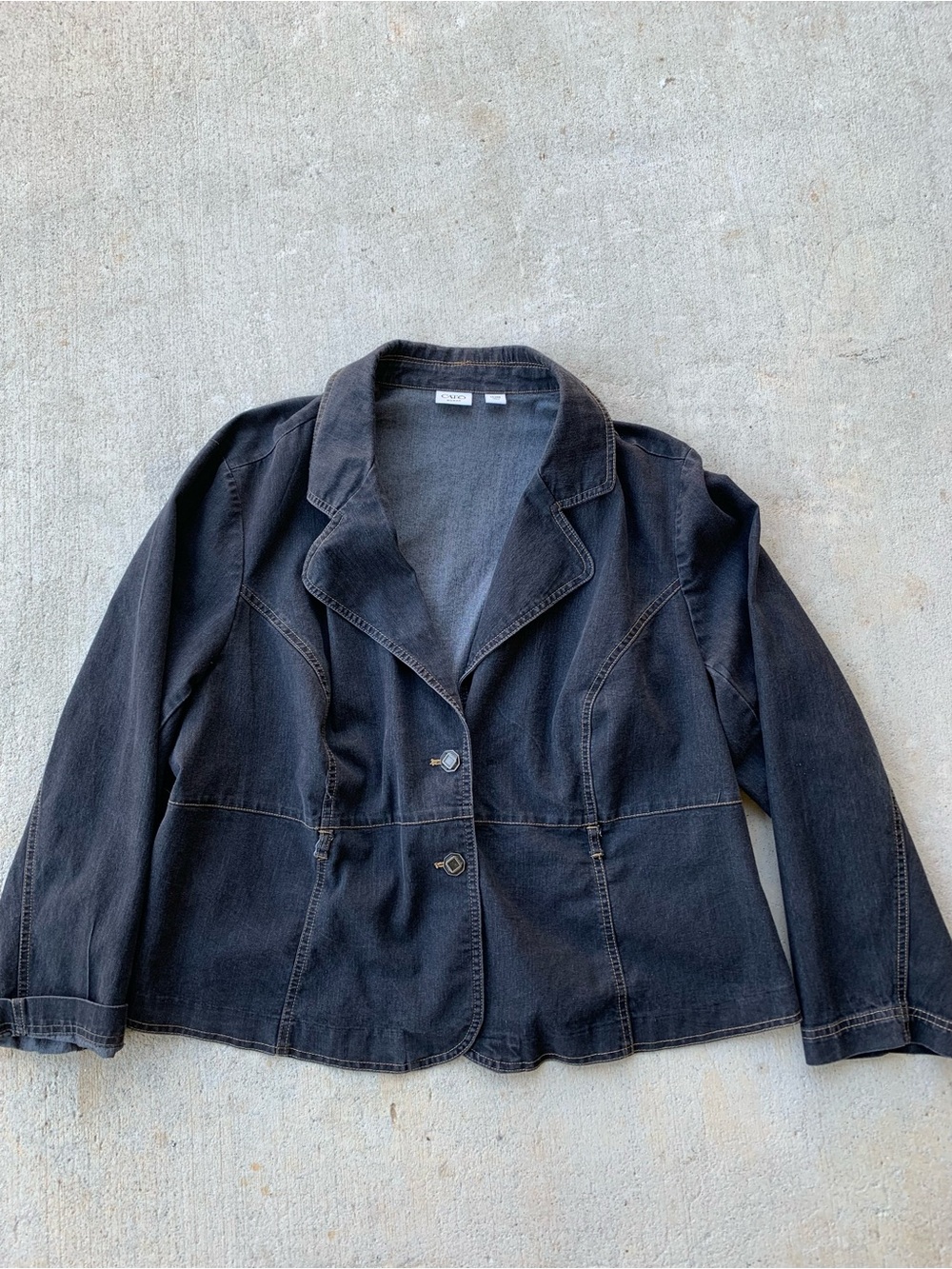 Women’s Black Denim Blazer Jacket by St. John's Bay